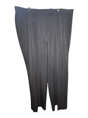 Napa Valley Gray Trousers Straight Leg Dress Pants Workwear Plus Size 22W
